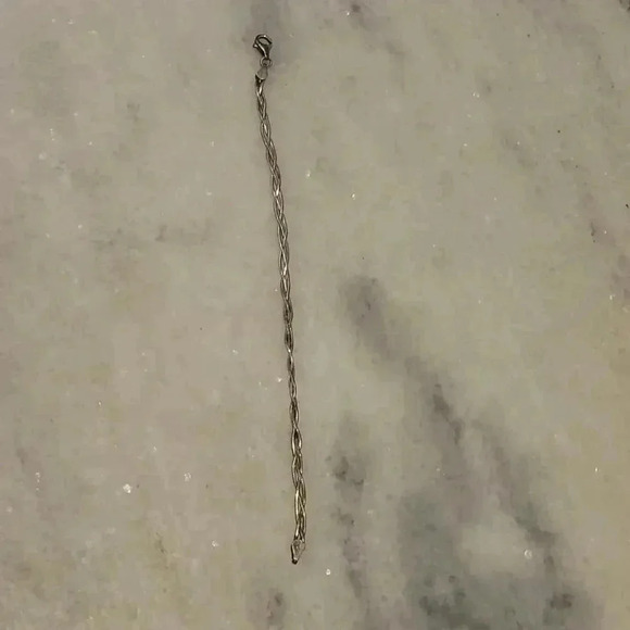 Bracelet Dyadema Italy Sterling Silver Braided Intertwined Snake - Picture 3 of 7